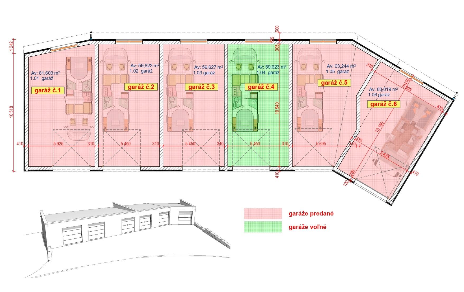 Veľká garáž (60 m2) na okraji mesta Sp. Nová Ves