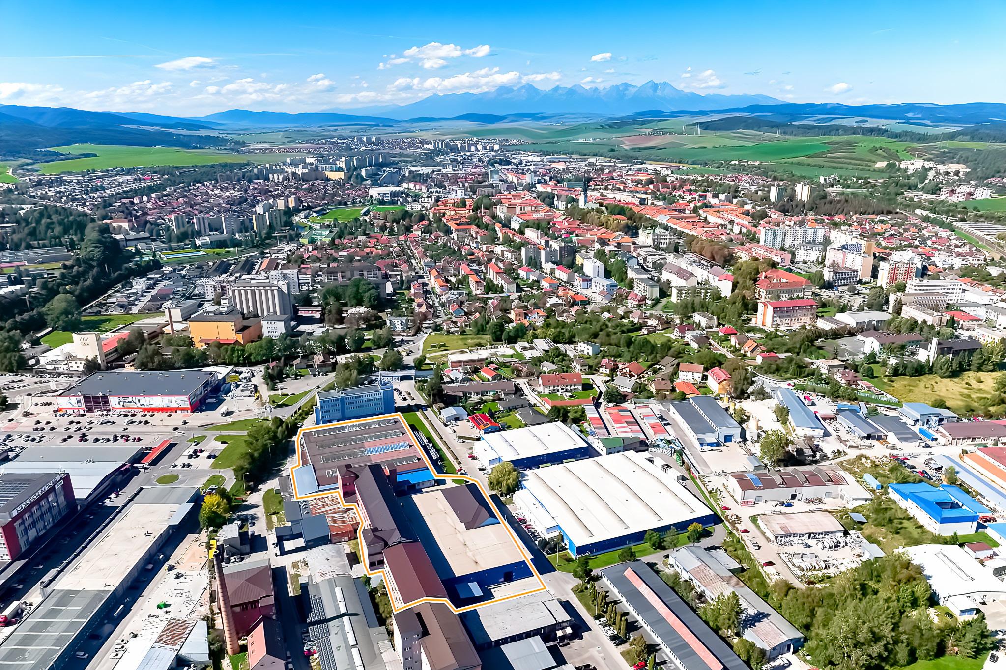 Výrobno-skladový areál (13 000 m2) Spišská Nová Ves
