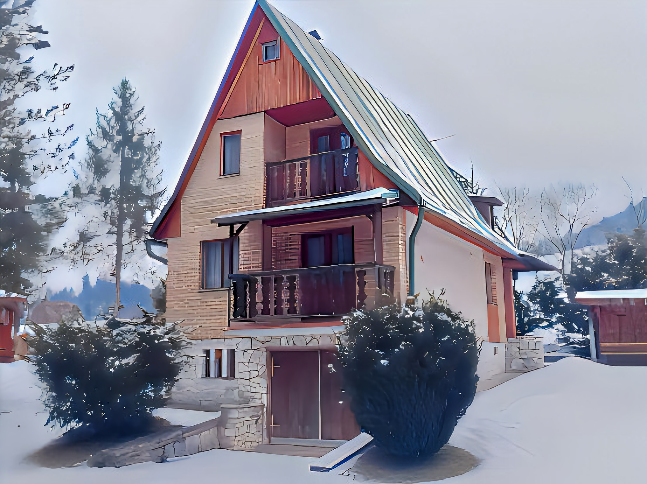 Chata s krásnymi výhľadmi Pod Tepličkou pri SNV