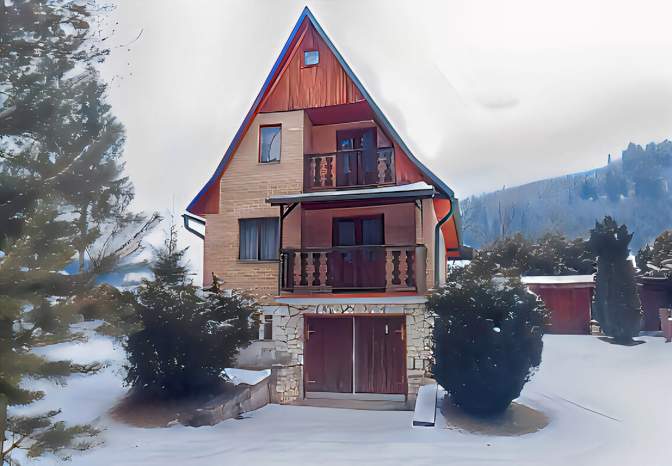 Chata s krásnymi výhľadmi Pod Tepličkou pri SNV