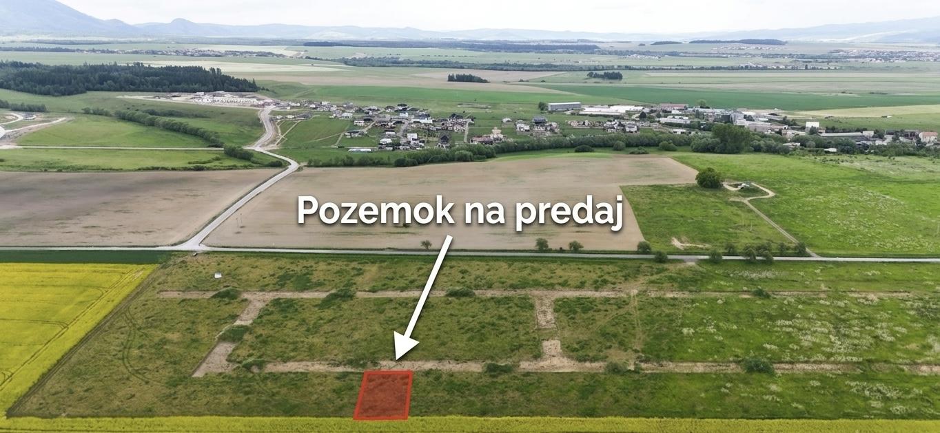 Na predaj ponúkame stavebný pozemok s vedľajším pozemkom !