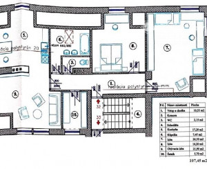 Rozostavaný 3+1 (107 m2) centrum Spišská Nová Ves