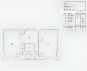 Tehlový byt 2+1 (58 m2) ul. Staničná Smižany