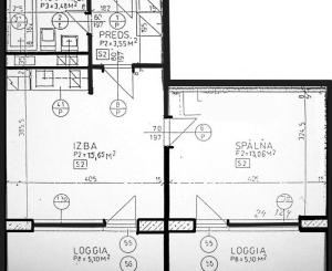 Prenájom 2-izbového bytu s loggiou, pivnicou a klimatizáciou