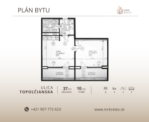 Prenájom 2-izbového bytu s loggiou, pivnicou a klimatizáciou