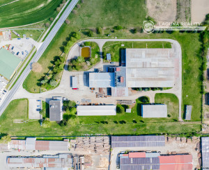 Podn. areál - adm, výroba, garáže, sklady (3,3 ha) neďaleko Košíc