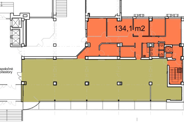 Atraktívny kancelársky priestor (134 m2) Sp. Nová Ves