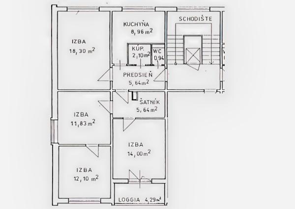 Byt 4+1 (84 m2) s loggiou, ul. Za Hornádom Spišská Nová Ves