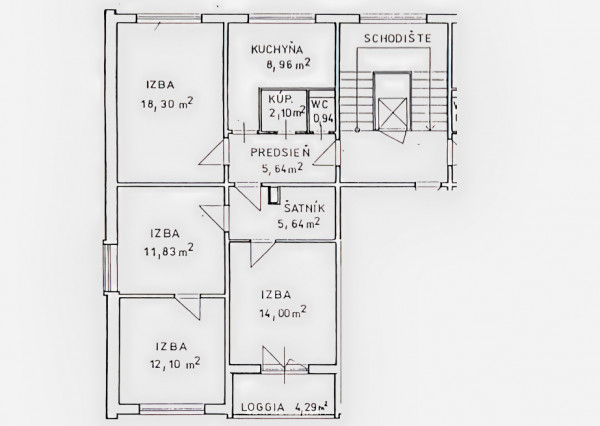 Byt 4+1 (84 m2) s loggiou, ul. Za Hornádom Spišská Nová Ves