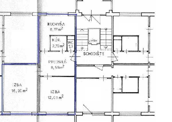 Byt 2+1 (51 m2) J. Matušku, sídl. Mier, Sp. Nová Ves