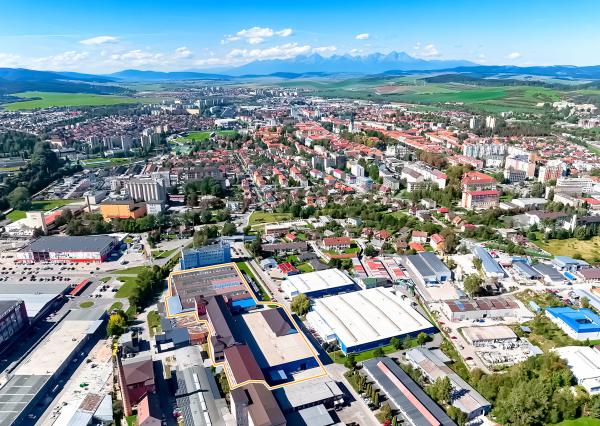 Výrobno-skladový areál (13 000 m2) Spišská Nová Ves