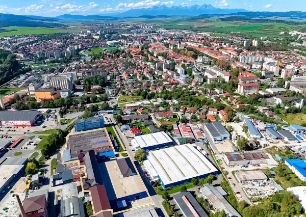 Výrobno-skladový areál (13 000 m2) Spišská Nová Ves