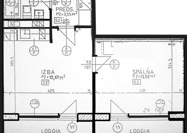 Prenájom 2-izbového bytu s loggiou, pivnicou a klimatizáciou