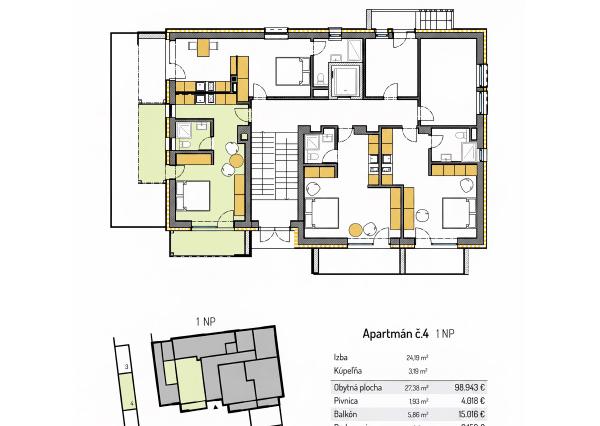 Apartmány Turiec — štúdiá v centre Turčianskych Teplíc
