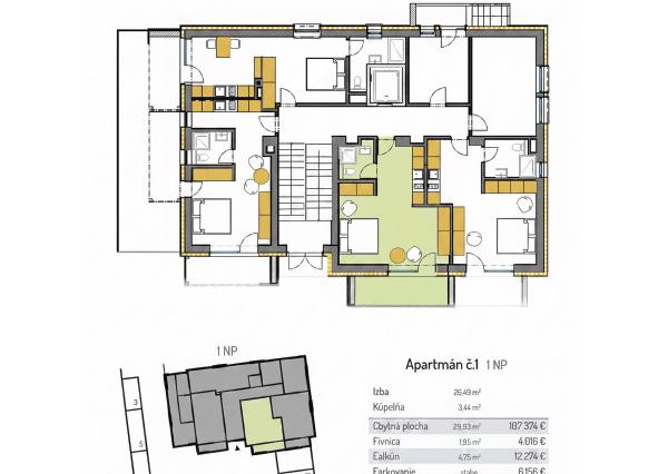 Apartmány Turiec — štúdiá v centre Turčianskych Teplíc