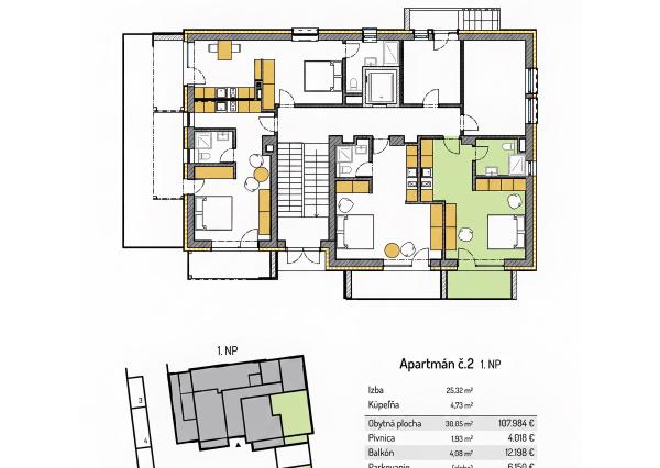 Apartmány Turiec — štúdiá v centre Turčianskych Teplíc
