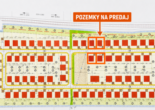 Predaj 4 stavebných pozemkov v Mlynici - ZVÝHODNENÁ CENA !