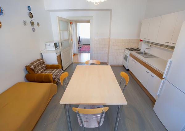 Byt 3+1 (109 m²) s 2 balkónmi, garážou a záhradou, centrum SNV