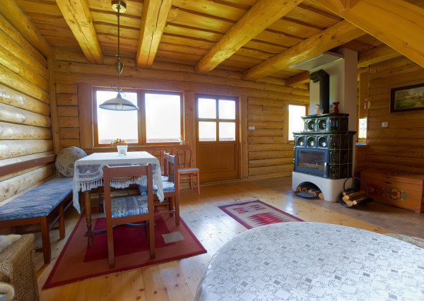 Zrubová chata – novostavba (907 m²), Závada, Levočské vrchy