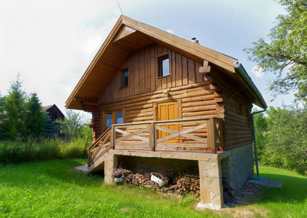 Zrubová chata – novostavba (907 m²), Závada, Levočské vrchy