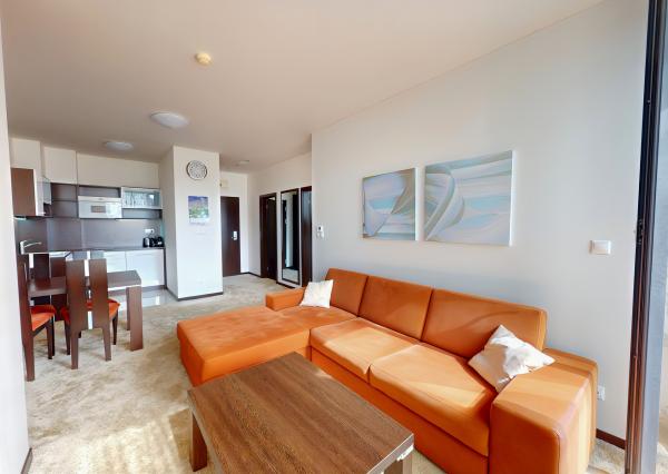 Apartmán 2-izb. (55 m²) s terasou a garážou, Hotel Panoráma Štrbské Pleso