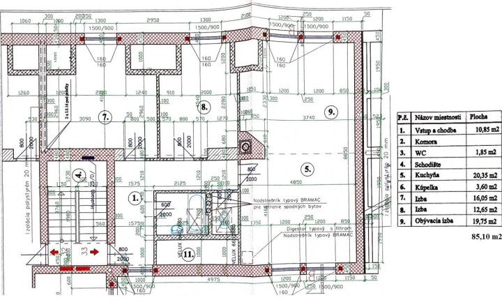 Rozostavaný 3+1 (85 m2) centrum Spišská Nová Ves - fotografia 6