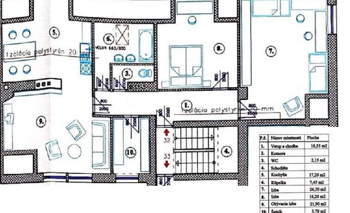 Rozostavaný 3+1 (107 m2) centrum Spišská Nová Ves - fotografia 12